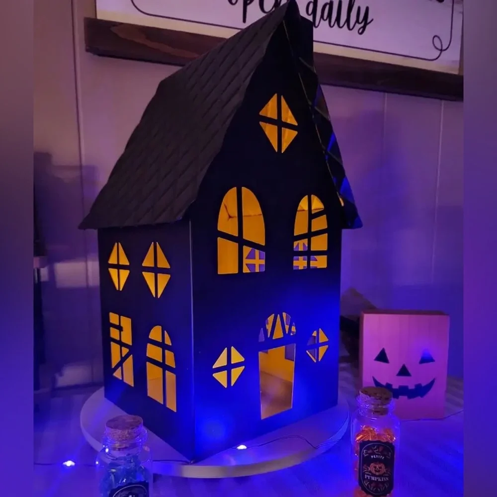 ALDI Light up Metal Haunted House